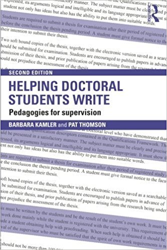 helping doctoral students write