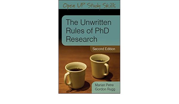 the unwritten rules of phd research